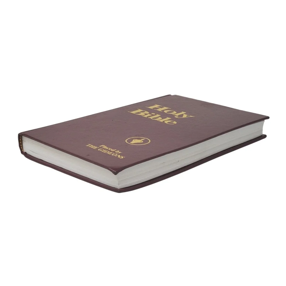 The Gideons Holy Bible KJV Hardcover Burgundy Gold Lettering King James Version - Picture 4 of 6